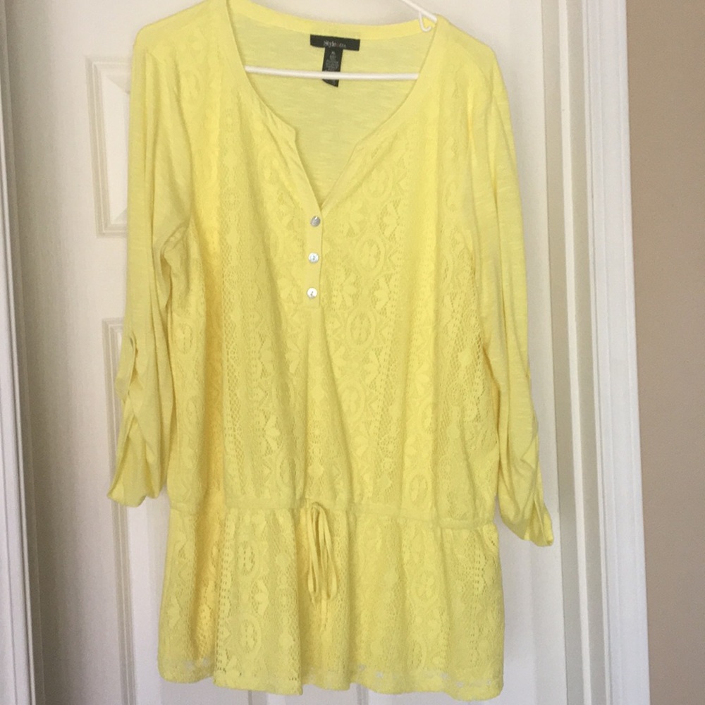 Yellow tunic by Style & Co-XL